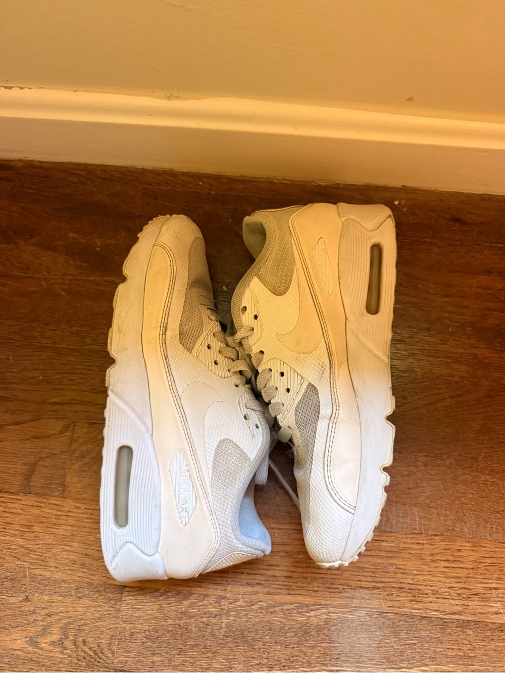 Nike Kids White Low-Top Air Cushion Sneakers